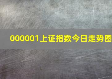 000001上证指数今日走势图