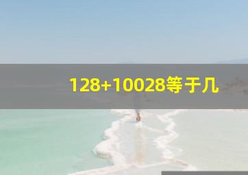 128+10028等于几