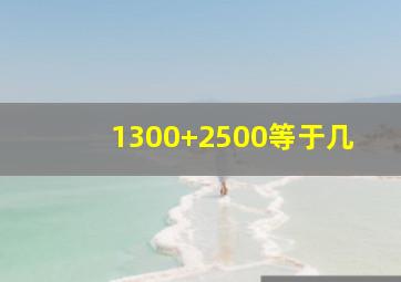 1300+2500等于几