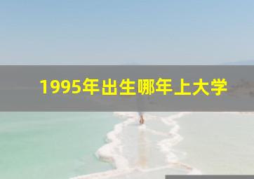 1995年出生哪年上大学