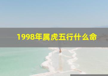 1998年属虎五行什么命