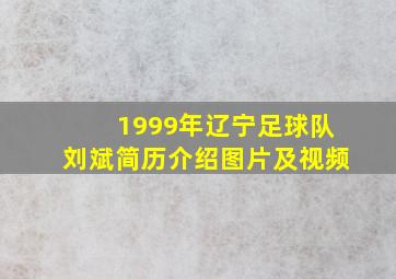 1999年辽宁足球队刘斌简历介绍图片及视频