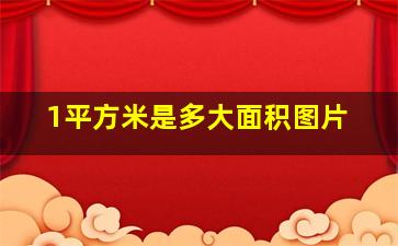 1平方米是多大面积图片