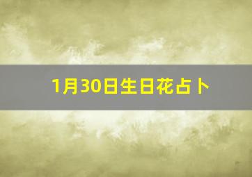 1月30日生日花占卜