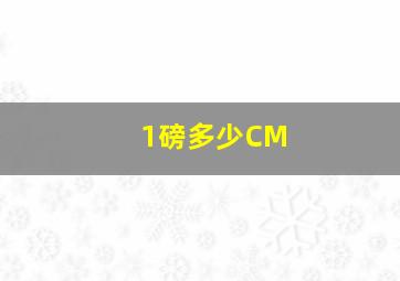 1磅多少CM