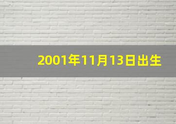 2001年11月13日出生