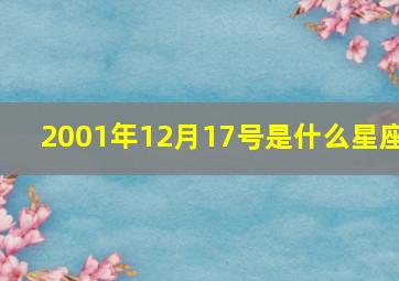 2001年12月17号是什么星座