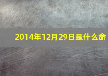 2014年12月29日是什么命