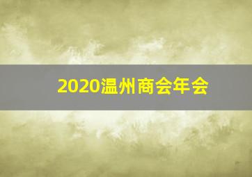 2020温州商会年会