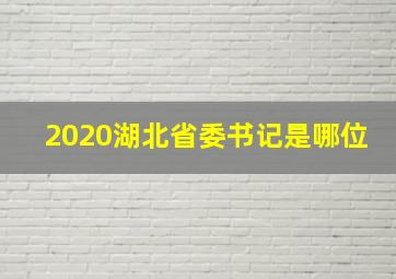 2020湖北省委书记是哪位