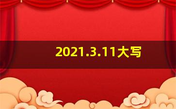 2021.3.11大写