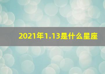 2021年1.13是什么星座