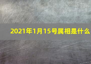 2021年1月15号属相是什么