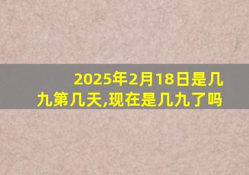 2025年2月18日是几九第几天,现在是几九了吗