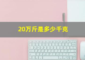 20万斤是多少千克