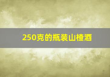 250克的瓶装山楂酒