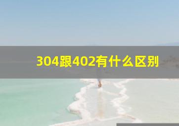 304跟402有什么区别