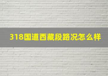 318国道西藏段路况怎么样