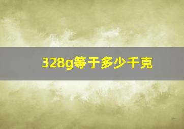 328g等于多少千克