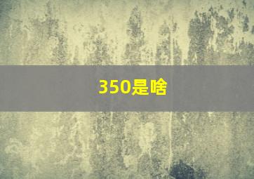 350是啥