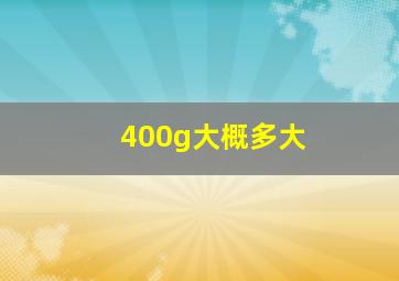 400g大概多大