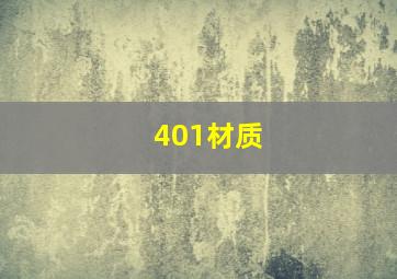 401材质