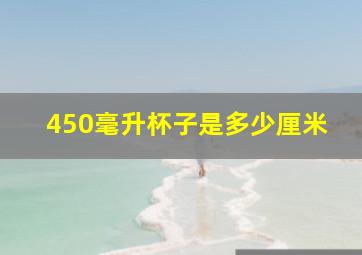 450毫升杯子是多少厘米