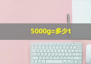 5000g=多少t