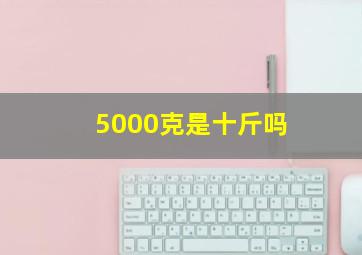 5000克是十斤吗