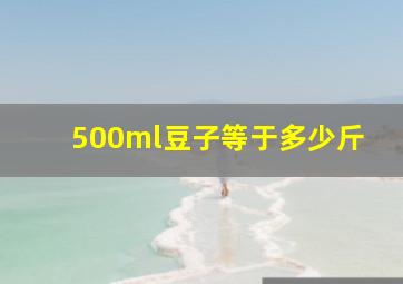 500ml豆子等于多少斤