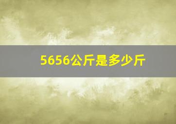 5656公斤是多少斤