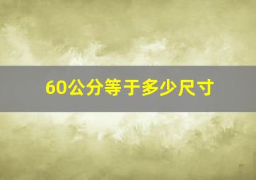 60公分等于多少尺寸