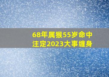 68年属猴55岁命中注定2023大事缠身