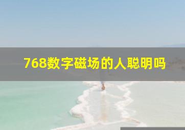 768数字磁场的人聪明吗