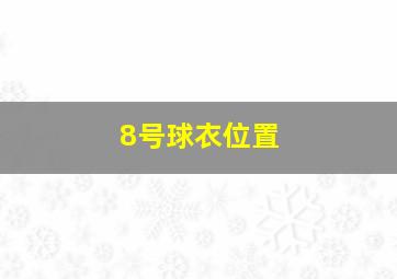 8号球衣位置