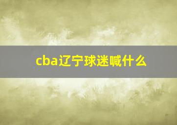 cba辽宁球迷喊什么