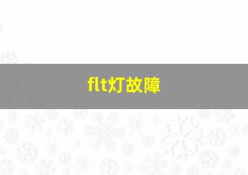 flt灯故障