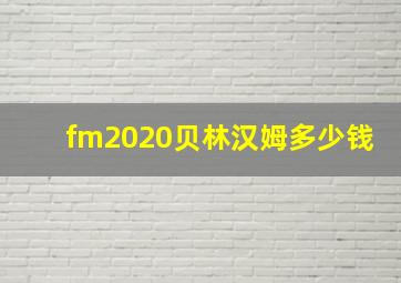 fm2020贝林汉姆多少钱