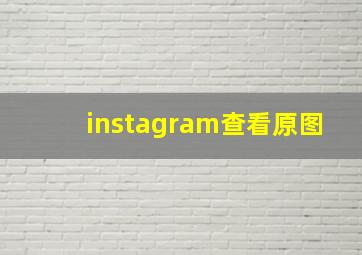 instagram查看原图