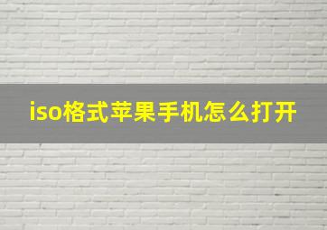 iso格式苹果手机怎么打开