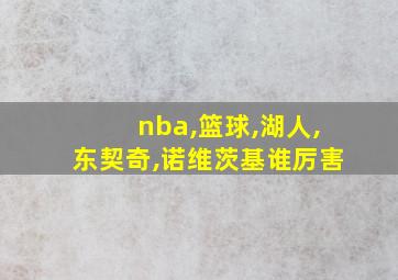 nba,篮球,湖人,东契奇,诺维茨基谁厉害