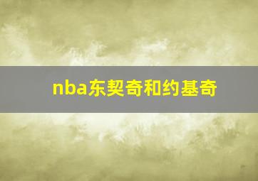 nba东契奇和约基奇