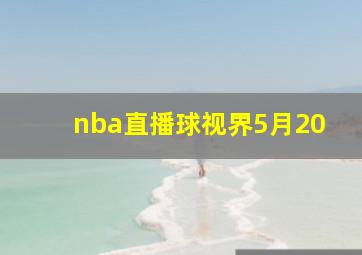 nba直播球视界5月20