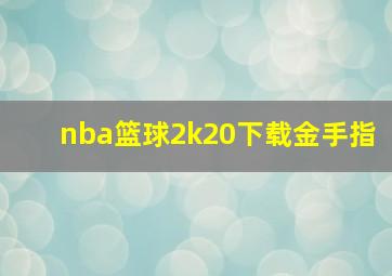 nba篮球2k20下载金手指