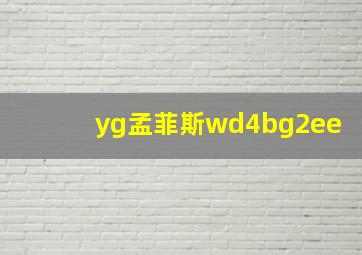 yg孟菲斯wd4bg2ee