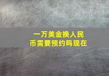 一万美金换人民币需要预约吗现在