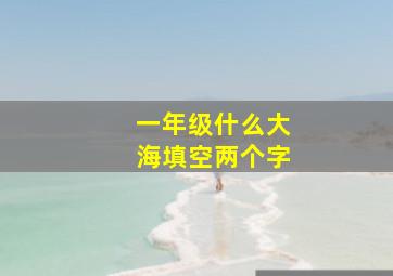 一年级什么大海填空两个字