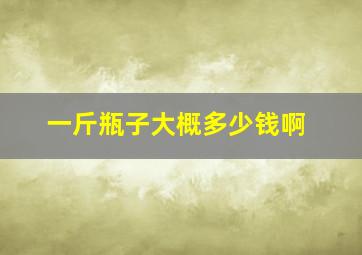 一斤瓶子大概多少钱啊