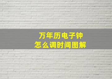 万年历电子钟怎么调时间图解