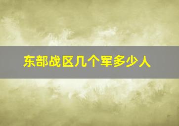 东部战区几个军多少人